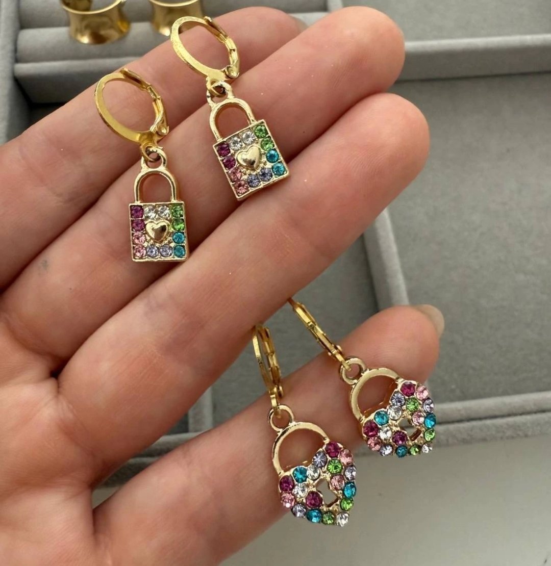Aros de Acero dorado 😍